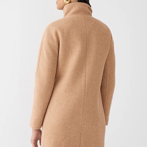 J. Crew Factory Wool Stadium Coat in Tan - Picture 2 of 6